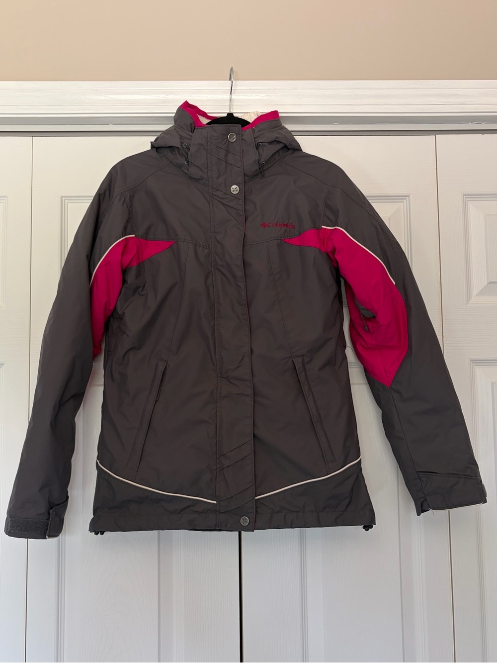 Columbia 3-in-1 Interchange Winter Coat - Gray/Pink & Cream
